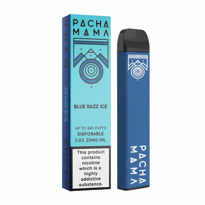 PachamamaDisposables 2ml BoxandDevice BlueRazzIce