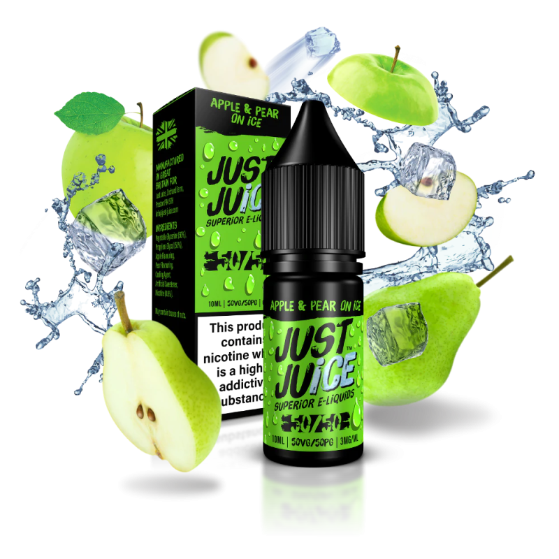 just juice apple and pear on ice 50 50