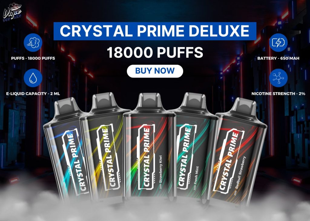 Crystal Prime Deluxe 18000 Puffs Disposable Vape UK - Uk Vapor Waves